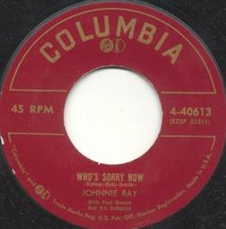 Download Johnnie Ray With Paul Weston And His Orchestra And The Mellomen - Whos Sorry Now A Heart Comes In Handy