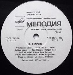 Download René Eespere - Kodu On Püha