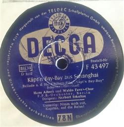 Download Hans Albers - Nimm Mich Mit Kapitän Auf Die Reise Käptn Bay Bay Aus Schanghai