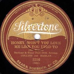 Download Collins And Harlan Unknown Artist - Honey Wont You Love Me Like You Used To The Arkansaw Traveller