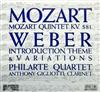 Album herunterladen Mozart, Weber, Anthony Gigliotti, Philarte Quartet - Clarinet Quintet KV581 Introduction Theme Variations