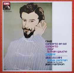 Download Ravel Aldo Ciccolini, Itzhak Perlman, Orchestre De Paris, Jean Martinon - Concerto En Sol Concerto Pour La Main Gauche Tsigane