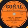 ladda ner album Harry Babbit And Martha Tilton Martha Tilton And Harry Babbit - I Said My Pajamas And Put On My Prayrs Lets Get Away From It All