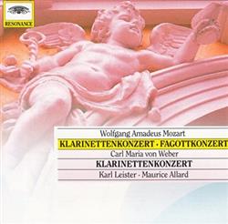 Download Karl Leister, Berliner Philharmoniker, Rafael Kubelik Maurice Allard, Orchestre Lamoureux, Paris, Igor Markevitch - MozartWeber Klarinettenkonzerte Mozart Fagottkonzert