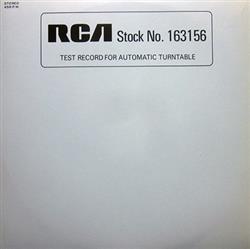 Download No Artist - Test Record For Automatic Turntable