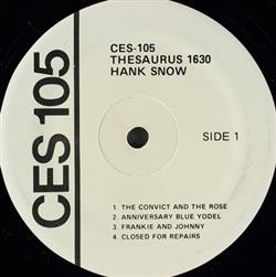 Download Hank Snow - Thesaurus 1630 Thesaurus 1671