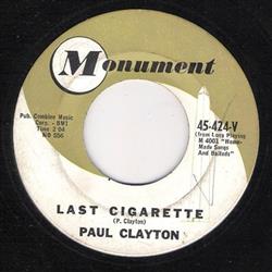 Download Paul Clayton - Last Cigarette