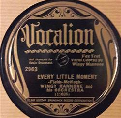 Download Wingy Mannone And His Orchestra - Every Little Moment Black Coffee