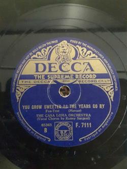 Download The Casa Loma Orchestra - Sunrise Serenade You Grow Sweeter As The Years Go By