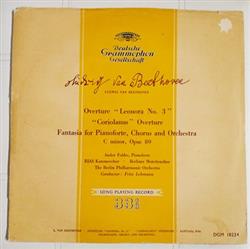 Download Ludwig van Beethoven - Overture Leonora No3 Coriolanus Overture Op62 Fantasia For Pianoforte Chorus And Orchestra Op80