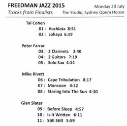 Download Various - Freedman Jazz 2015 Tracks From Finalists