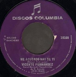 Download Vicente Fernandez Con El Mariachi Tenochtitlan De H Aceves - Me Acuerdo Mas De Ti