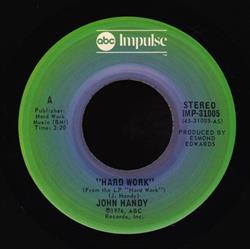 Download John Handy - Hard Work Young Enough To Dream