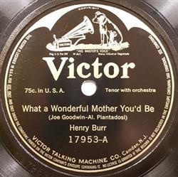 Download Henry Burr Sterling Trio - What a Wonderful Mother Youd Be In the Glory of the Moonlight Strolling Along