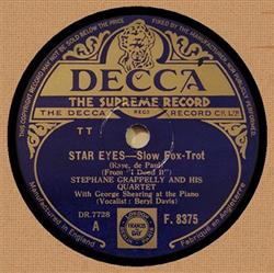 Download Stephane Grappelly And His Quartet - Star Eyes Heavenly Music