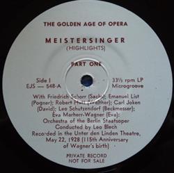 Download Richard Wagner - Meistersinger von Nürnberg Highlights